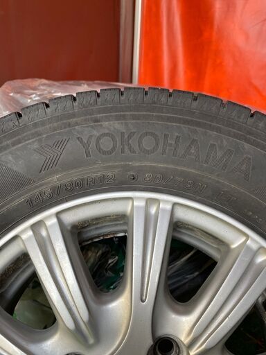 【値下げ】スタッドレスタイヤ ホイール 4本セット　YOKOHAMA　145/80 R12