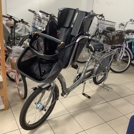 マルイシ自転車　ふらっかーずシュシュ　丸石自転車　自転車　シティサイクル　チャイルドシート付き