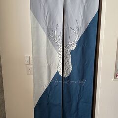 【美品】暖簾 間仕切り(80×200cm) ※突っ張り棒付き