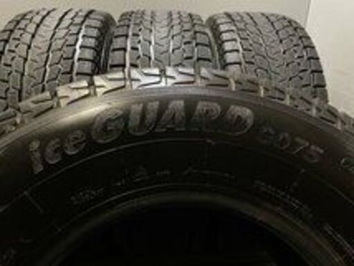 YOKOHAMA ice GUARD G075 265/70R16 16インチ スタッドレス 4本 2019年製 バリ溝 90プラド ハイラックスサーフ等　(MTM187) クレジットカード QRコード決済可能 YOKOHAMA ice GUARD G075 265/70R16 16インチ スタッドレス 4本 2019年