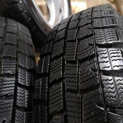 155/65r14　4穴 PCD100 スタッドレスタイヤ　ダンロップ　ウィンターマックス　庫内保管