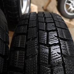 155/65r14　4穴 PCD100 スタッドレスタイヤ　ダンロップ　ウィンターマックス　庫内保管