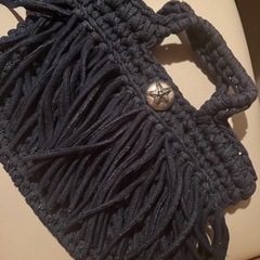 手編み　ハンドバッグ