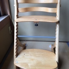 ベビー子供様の椅子　木製　受け渡し相手が決定しました！
