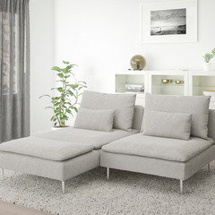 SÖDERHAMN ソーデルハムン　2人掛けソファ, 寝椅子付き