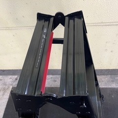 ◆Hasegawa(長谷川工業) 脚軽 4段 ワンタッチバー付き脚立兼はしご BLACK