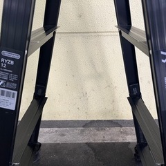 ◆Hasegawa(長谷川工業) 脚軽 4段 ワンタッチバー付き脚立兼はしご BLACK