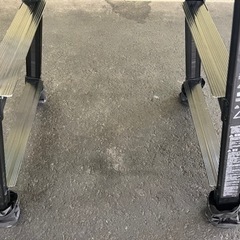 ◆Hasegawa(長谷川工業) 脚軽 4段 ワンタッチバー付き脚立兼はしご BLACK