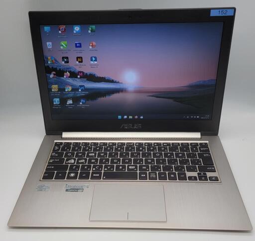 Asusノートパソコン i7（中古）8GBのメモリ、SSD128GB, 13.3