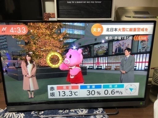 液晶テレビ　TOSHIBA REGZA40V30 本体美品だけどリモコン欠品