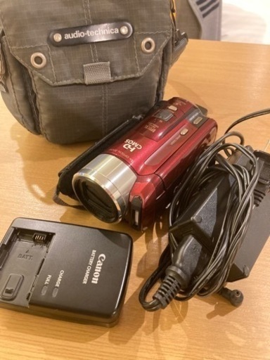canon ビデオカメラ　バッテリー、充電器、収納バッグ付き