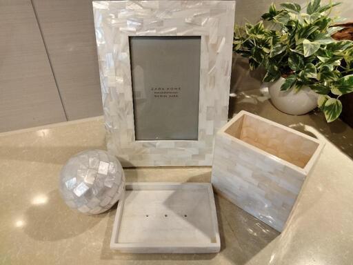 ホワイトシェルの雑貨 4点です✨