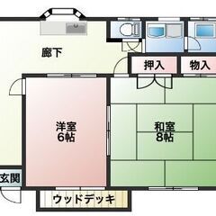 戸建賃貸　2DK　家賃48000円　移住や別荘どちらでもご利用い...