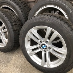 冬用タイヤ 225 55/17 ダンロップ 8部山 BMW17インチホイール付