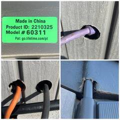 🔷🔶🔷pa2/90 【直接引取限定】 LIFETIME 屋外用物置 60311 カーポートフィート W213 D356 H228cm 中古 大型倉庫 物置 小屋 屋外 バイク 収納🔷🔶🔷