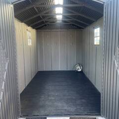 🔷🔶🔷pa2/90 【直接引取限定】 LIFETIME 屋外用物置 60311 カーポートフィート W213 D356 H228cm 中古 大型倉庫 物置 小屋 屋外 バイク 収納🔷🔶🔷