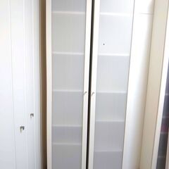 IKEA BILLY ビリー 本棚 収納棚 扉付き 左右2個セット