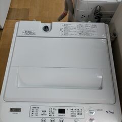 k168 ヤマダ 洗濯機 2021年製 4.5㎏ YWM-T45H1 動作良好 送料A 札幌