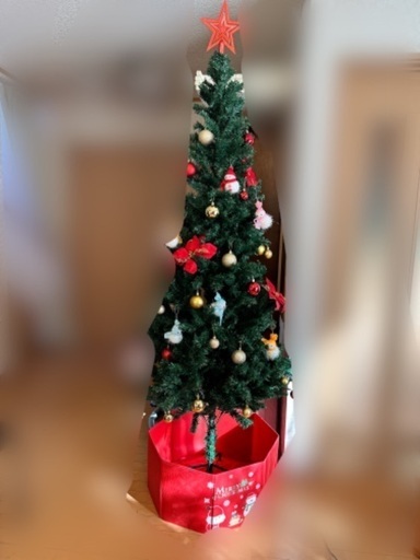 【引き渡し限定】定価1万円超え　クリスマスツリー約180cm オーナメント多数