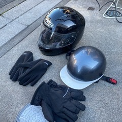 ヘルメット　手袋　明日日中