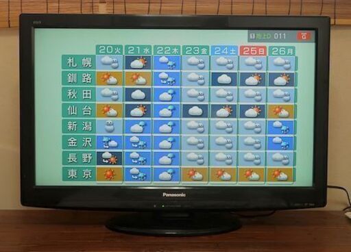 液晶テレビ 32型 Panasonic 2010年製