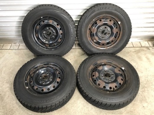 ★145/80R13★BRIDGSTONE VRX バリ山　2本　送料無料 ブリヂストン ブリザック VRX2 145/80R13 22年&アルミ（ガンメタ