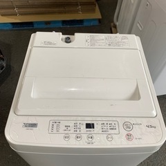 配送か　2021年式　ヤマダ電機 全自動洗濯機 (洗濯4.5kg...
