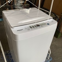 配送可能 2021年 ハイセンス 4．5kg 全自動洗濯機 オリジナル 白 HW