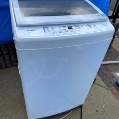 お薦め品‼️長期保証付き‼️分解洗浄済み‼️インバータ搭載 AQUA洗濯機