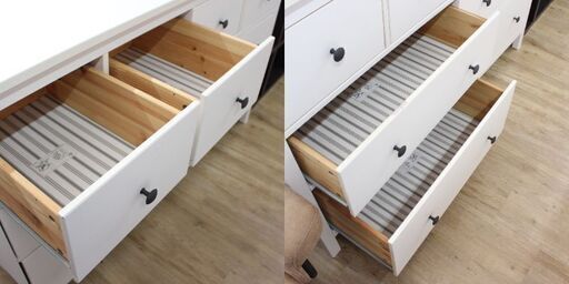 店S240)チェスト IKEA HEMNES ホワイト 無垢材製 幅160㎝ ワイド 箪笥 イケア ヘムネス