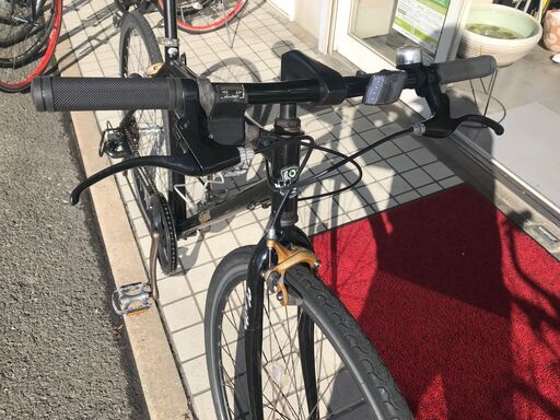 ブラックのクロスバイク 軽いです 【公式通販】