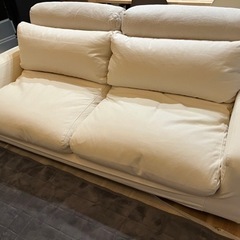 値下げ！無印良品 ワイドアーム ソファ 2.5シーター ヘッドレスト付き