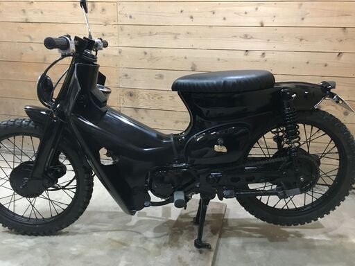 カブ カスタム 75cc 3速 - 艶ありブラック ＠福岡