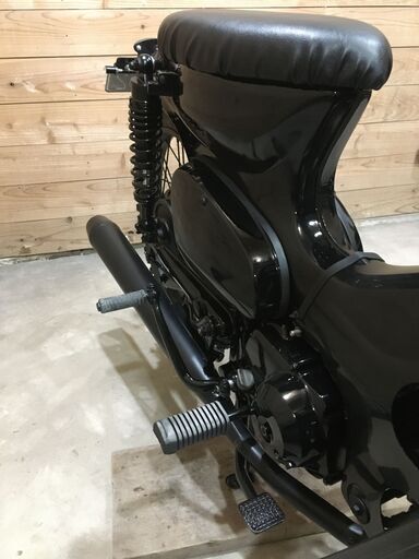 カブ カスタム 75cc 3速 - 艶ありブラック ＠福岡