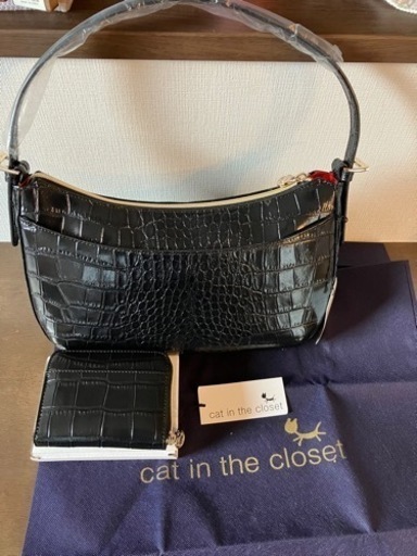 cat in the closet バッグ　財布 2点セット