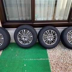 新規購入〜ワンシーズン使用　195/65R15 91Q　スタッドレス？　ホイールタイヤセット 