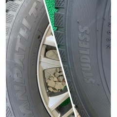 新規購入〜ワンシーズン使用　195/65R15 91Q　スタッドレス？　ホイールタイヤセット 