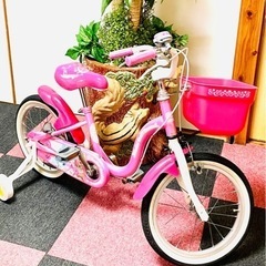 [受付終了]しました 可愛いい クリスマスプレゼントに16インチ自転車