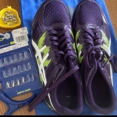 asics 陸上競技　スパイク　25cm  箱あり