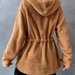 【ほぼ新品】テディベアコート🧸モコモコ🎶部屋着にも♪アウター🧥