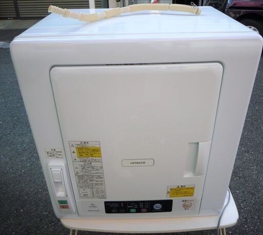 ☆日立 HITACHI DE-N60WV 6kg 衣類乾燥機 ヒーター\u0026風乾燥の2Way 乾燥◆2019年製・エアハッチで、すばやく、やさしく乾燥