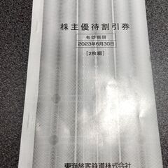 JR東海 株主優待券　2023/6/30まで