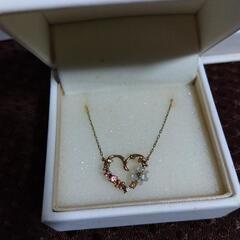 【値下】Samantha Tiara マルチストーンネックレス　10金