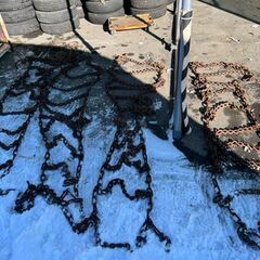 早いもの勝【格安】タイヤチェーン　15.5/60-18　ホイールローダー　タイヤショベル