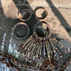 早いもの勝【格安】タイヤチェーン　15.5/60-18　ホイールローダー　タイヤショベル