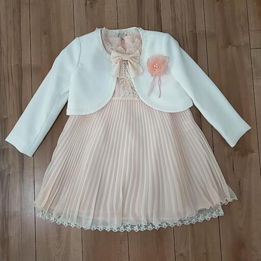130cm♡入学式　シフォンワンピース＆ジャケットセット