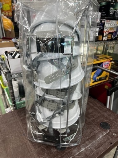 [未使用品]作業用ヘルメット 5個セット 台付