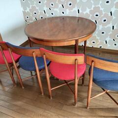 G-PLAN　エクステンションテーブルと椅子4脚セット