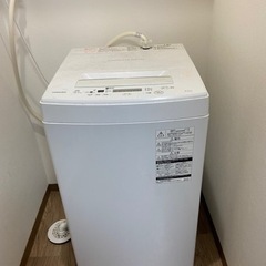 【値下げ可】TOSHIBA洗濯機　4.5kg ピュアホワイト