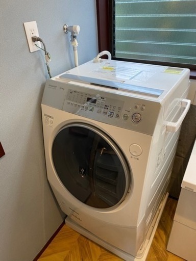 【ジャンク訳あり】ドラム式洗濯機 乾燥機能付き SHARP ES-V530-SL